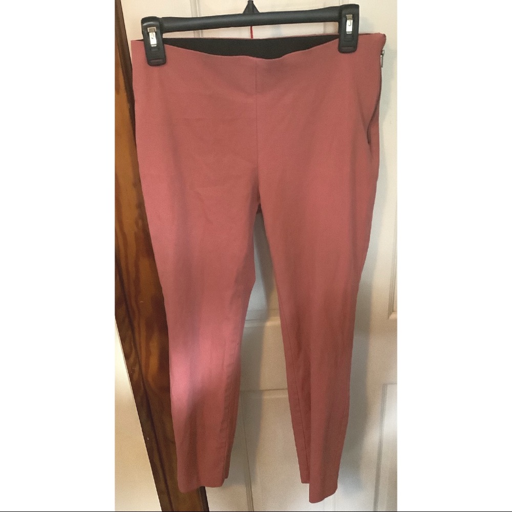 Blush Dress Pants with Zipper Detail
